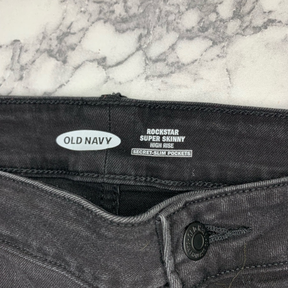 Rockstar super skinny mid rise black jeans